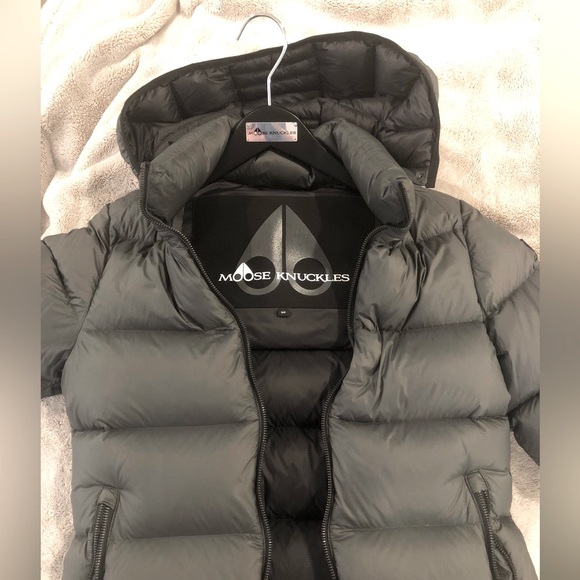 💚🖤 Moose Knuckles Govan puffer jacket- Small (4/6) - Picture 2 of 16